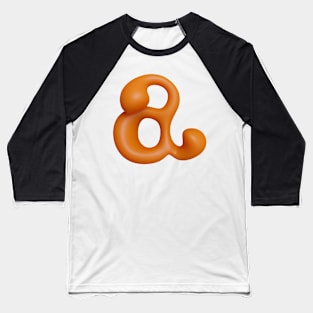 Liquid Type Letter A Baseball T-Shirt